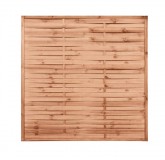 Lamellenzaun 180x180x2cm braun