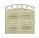 Lamellenzaun mit Bogen 180x180x2cm