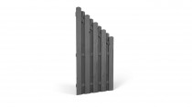 Sichtschutzzaun HOLENDER 180x90x4,8cm grau