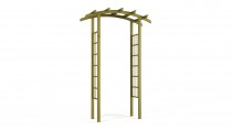 Pergola halbrund 160x249x72cm