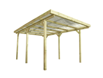 Carport Holz 9,8m² 304x500cm